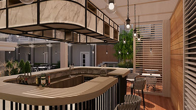 bar zone of a small but slick terrace