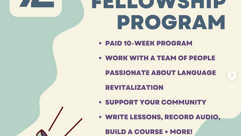 Join the 2025 Language Revitalization Cohort