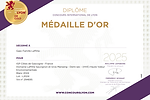 Médaille d'Or Concours de Lyon