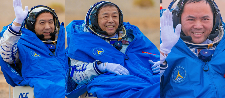 Chinese Astronauts of Shenzhou-15 return to Earth after six months in space