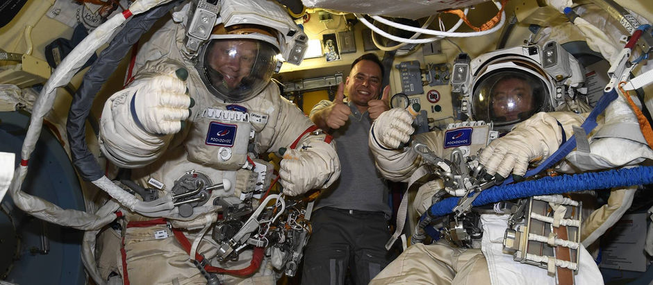 Russian EVA-52, spacewalk to connect ERA manipulator of ISS.