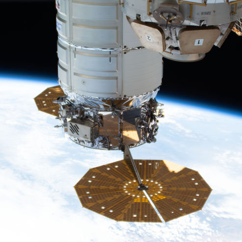 NGC's Cygnus freighter spacecraft Fires Engine for Limited ISS Reboost