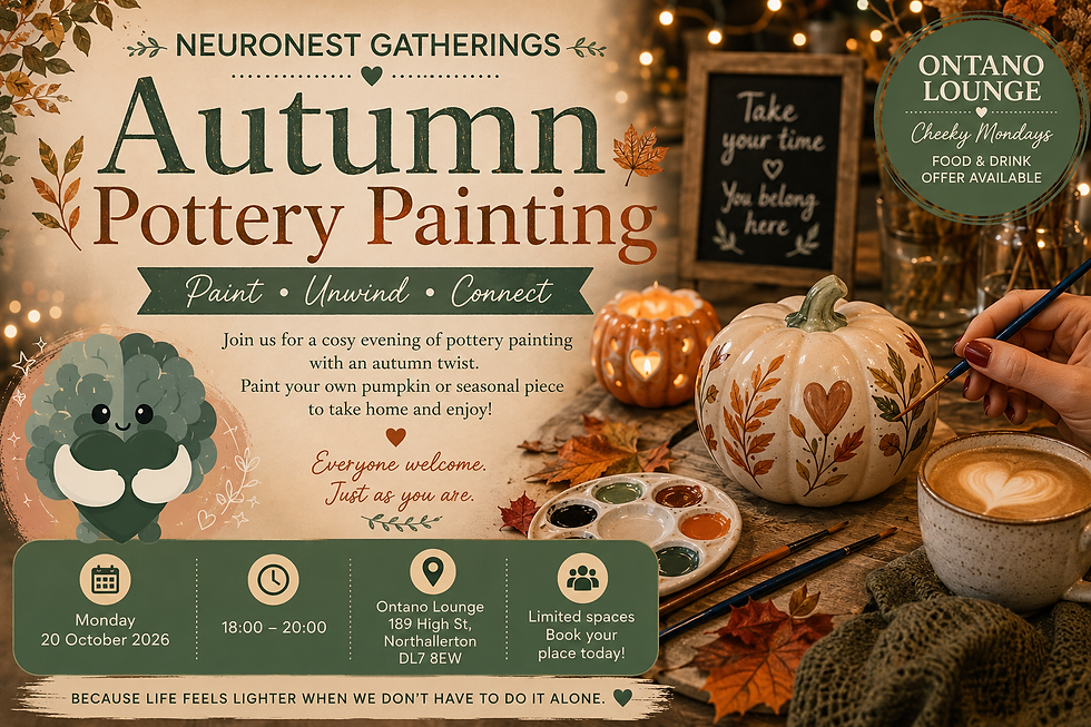 NeuroNest Gatherings: Autumn Pottery Painting