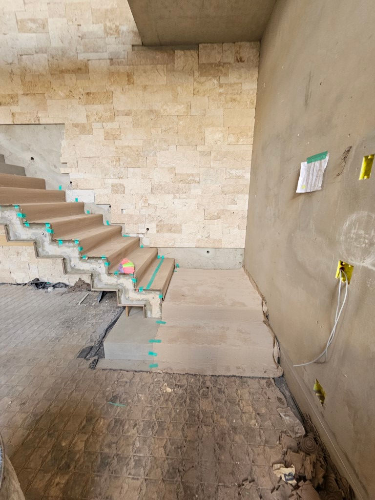 Montagem do Revestimento da Escada