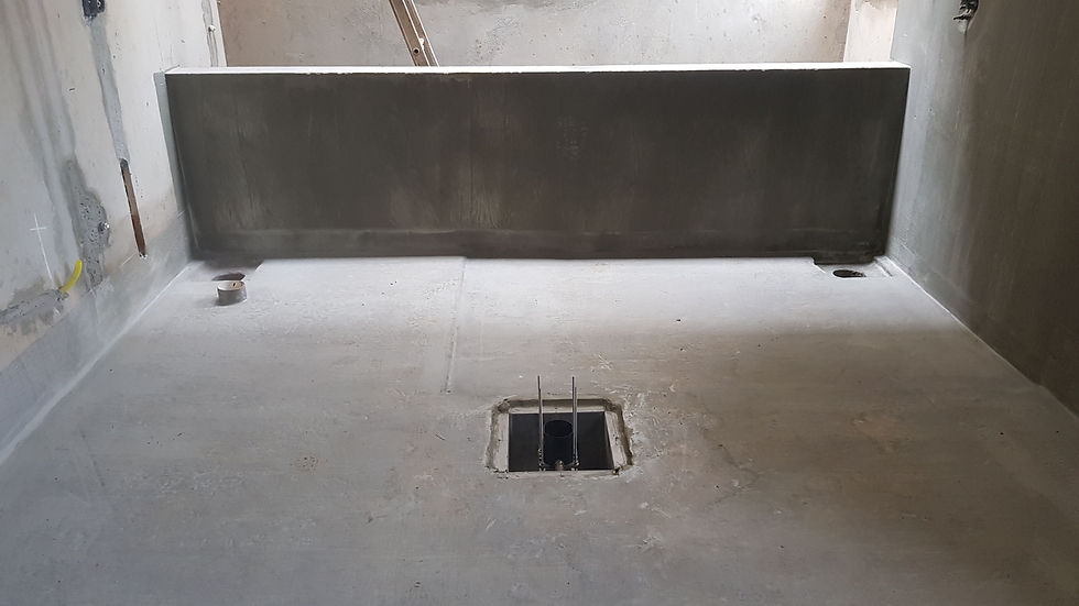Infra estrutura da banheira