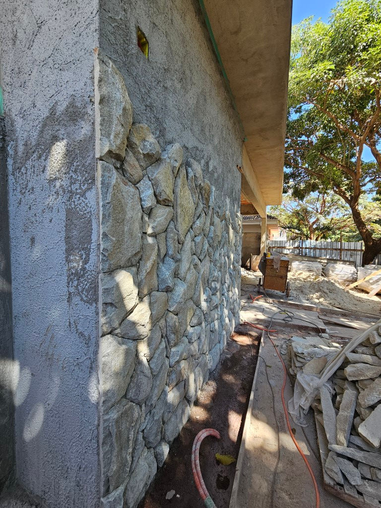 Colocação das pedras