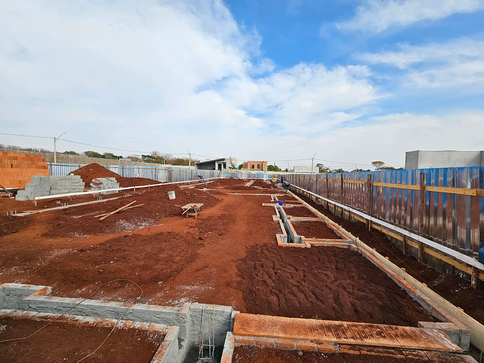 Baldrames e blocos - embocamento