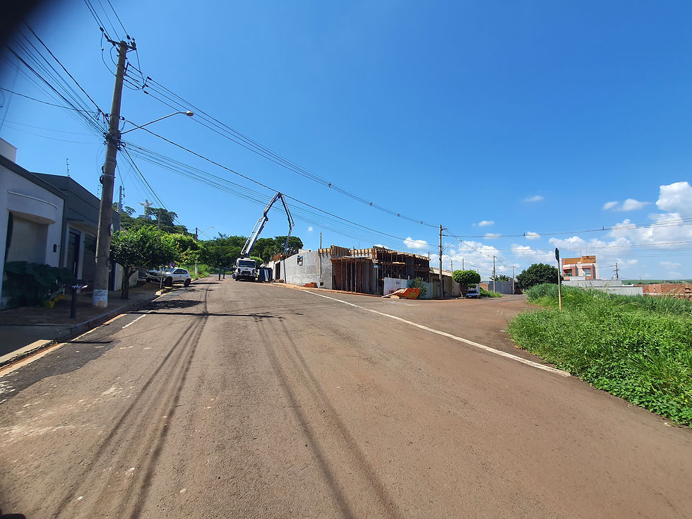 Concretagem da laje - vista geral