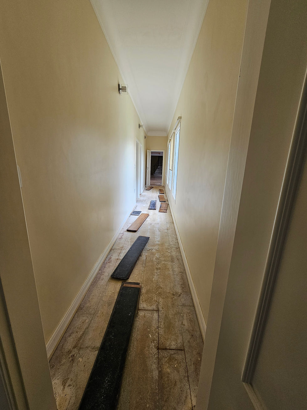 Remoção do piso vinílico