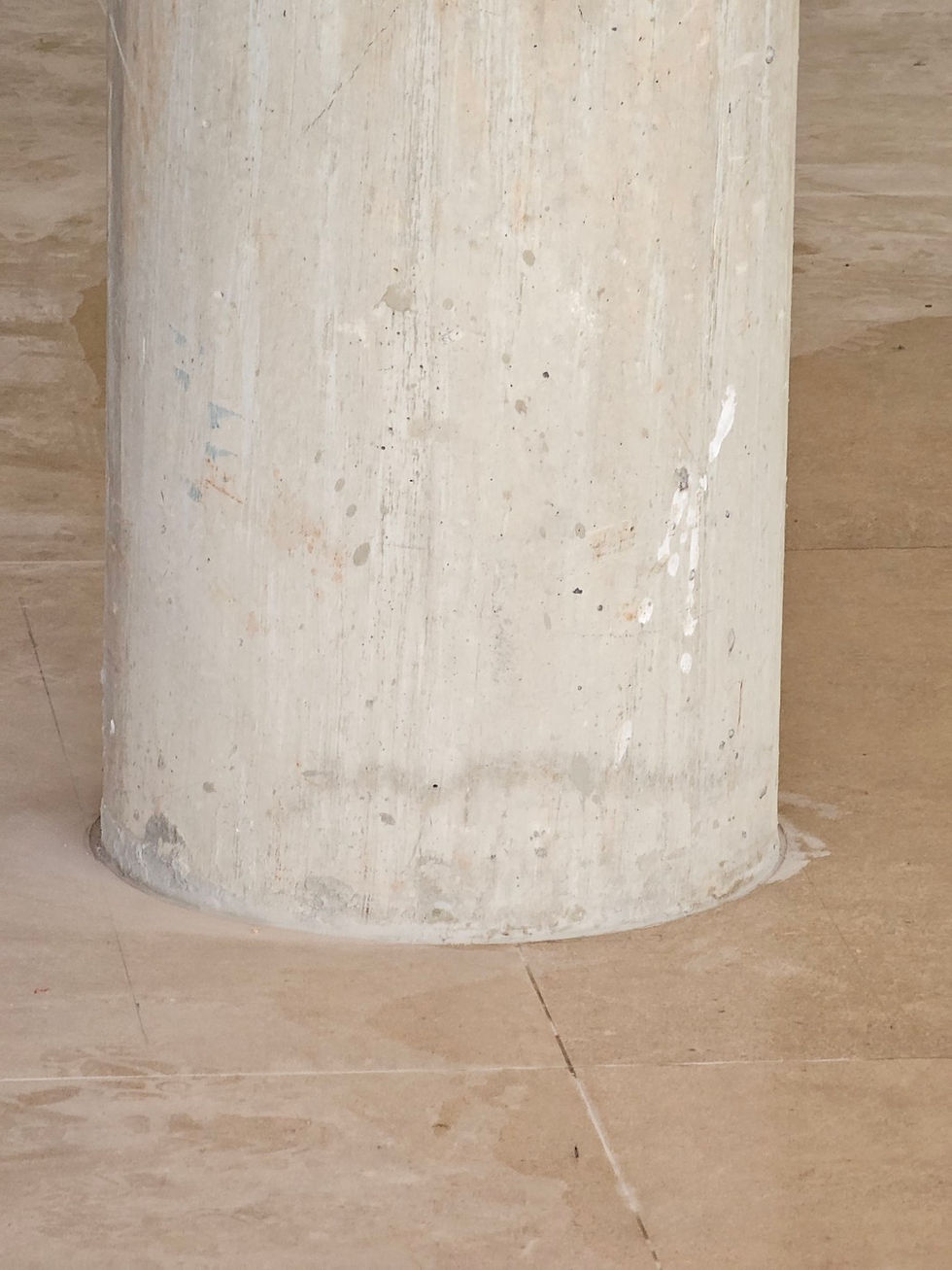 pilar de concreto - rodapé