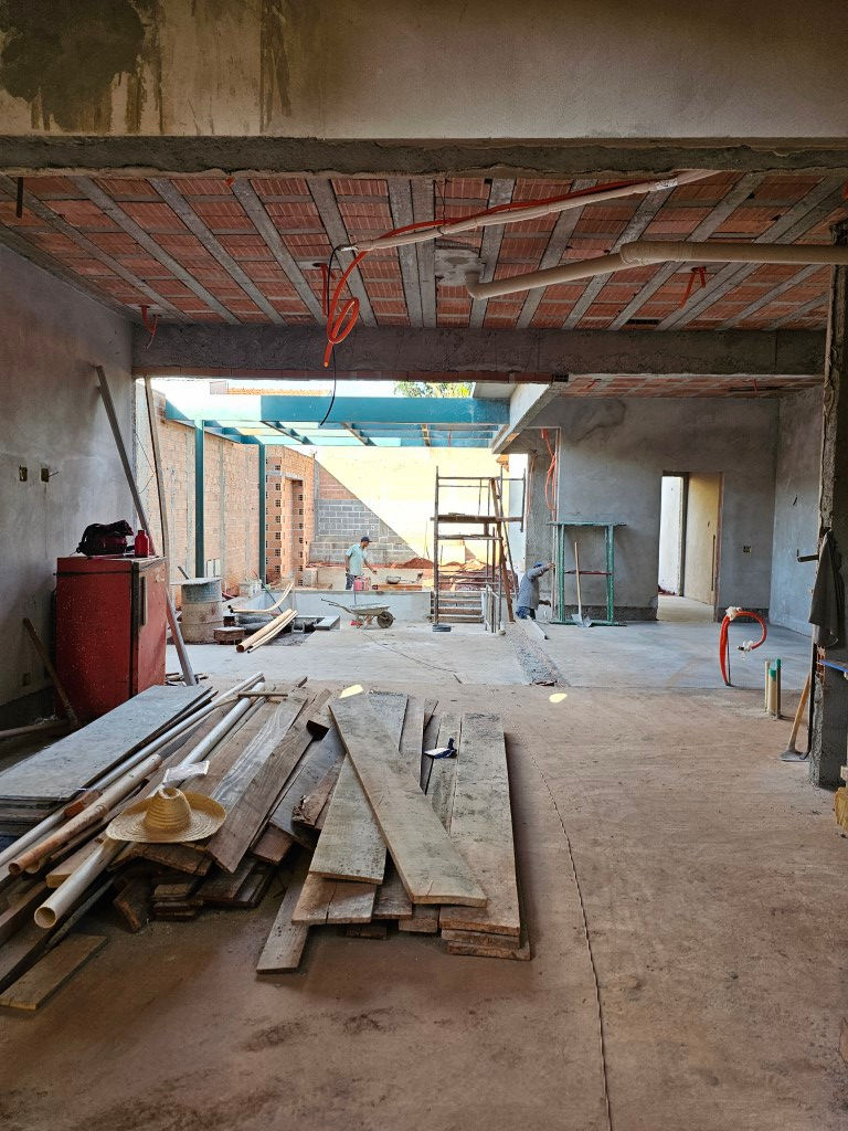 contrapiso e reboco