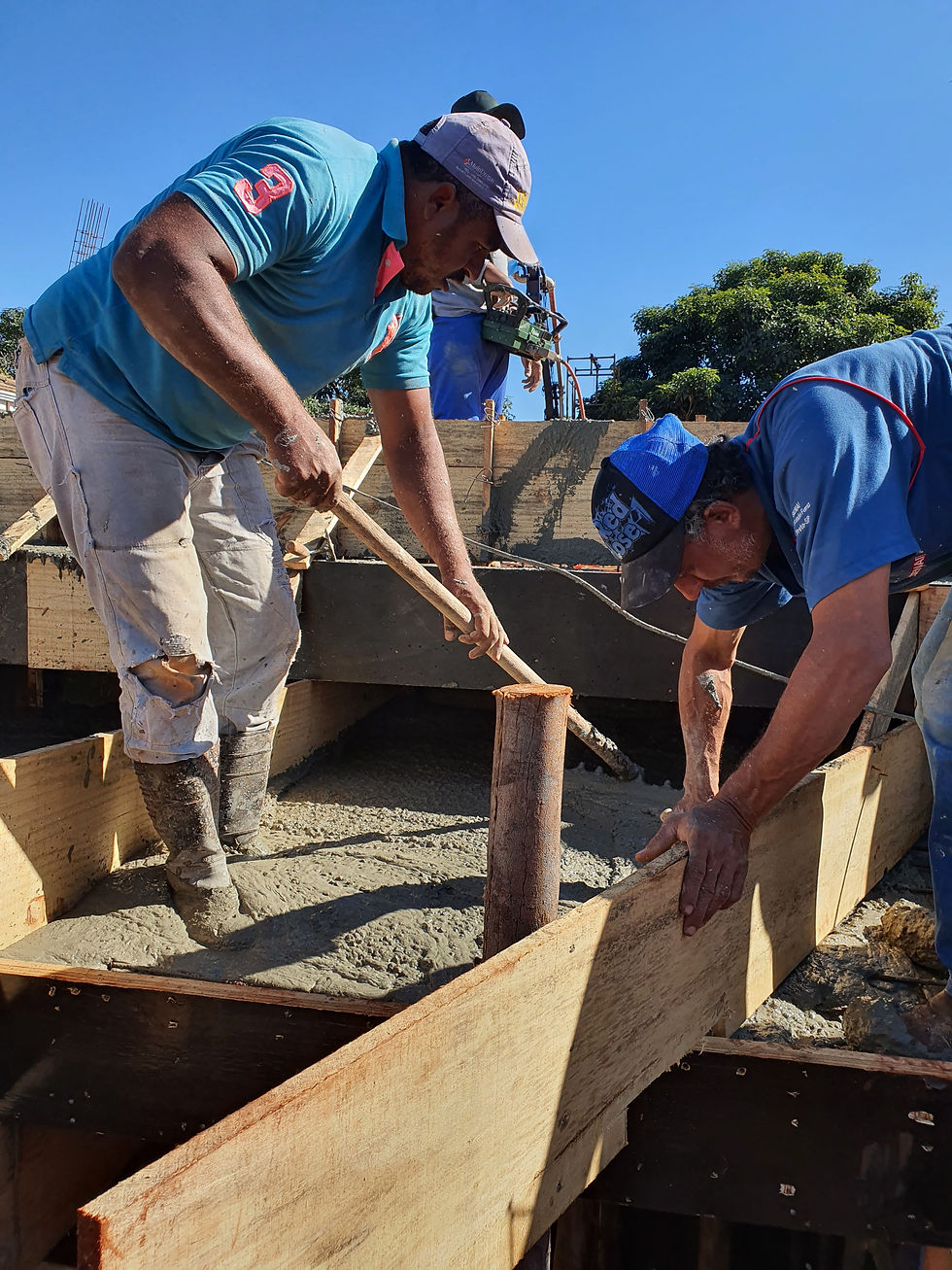 Concretagem da Primeira Laje