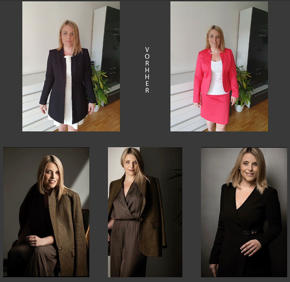 Vorhher-Nachher Umstyling
