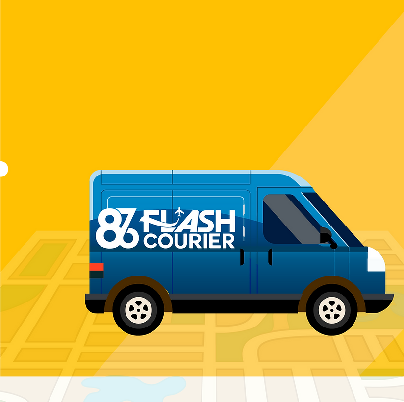 flash courier logo png