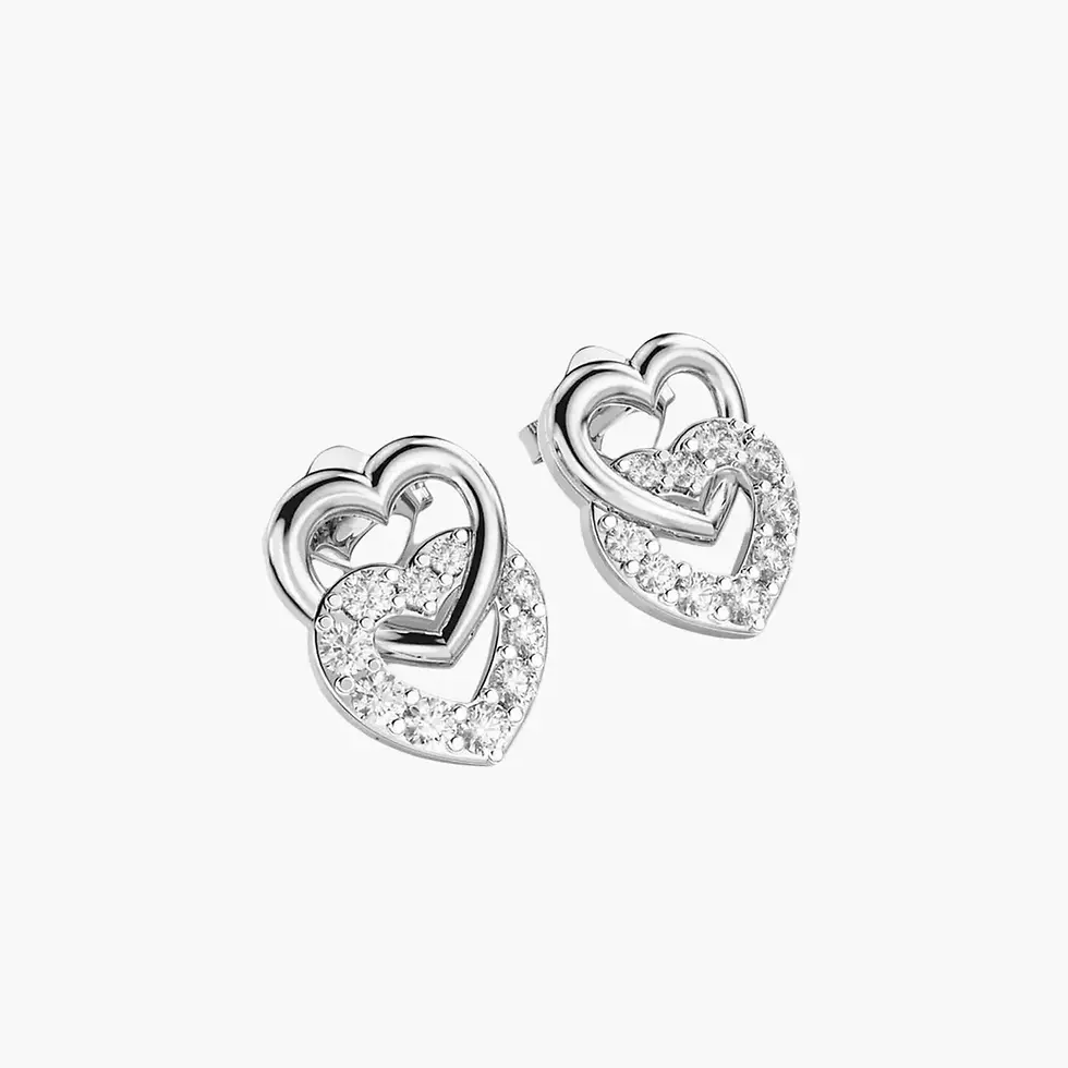 Thumbnail: Entangled Love Diamond Earrings