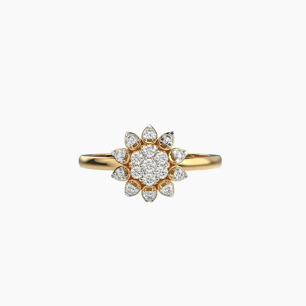 Thumbnail: Flower Diamond Ring