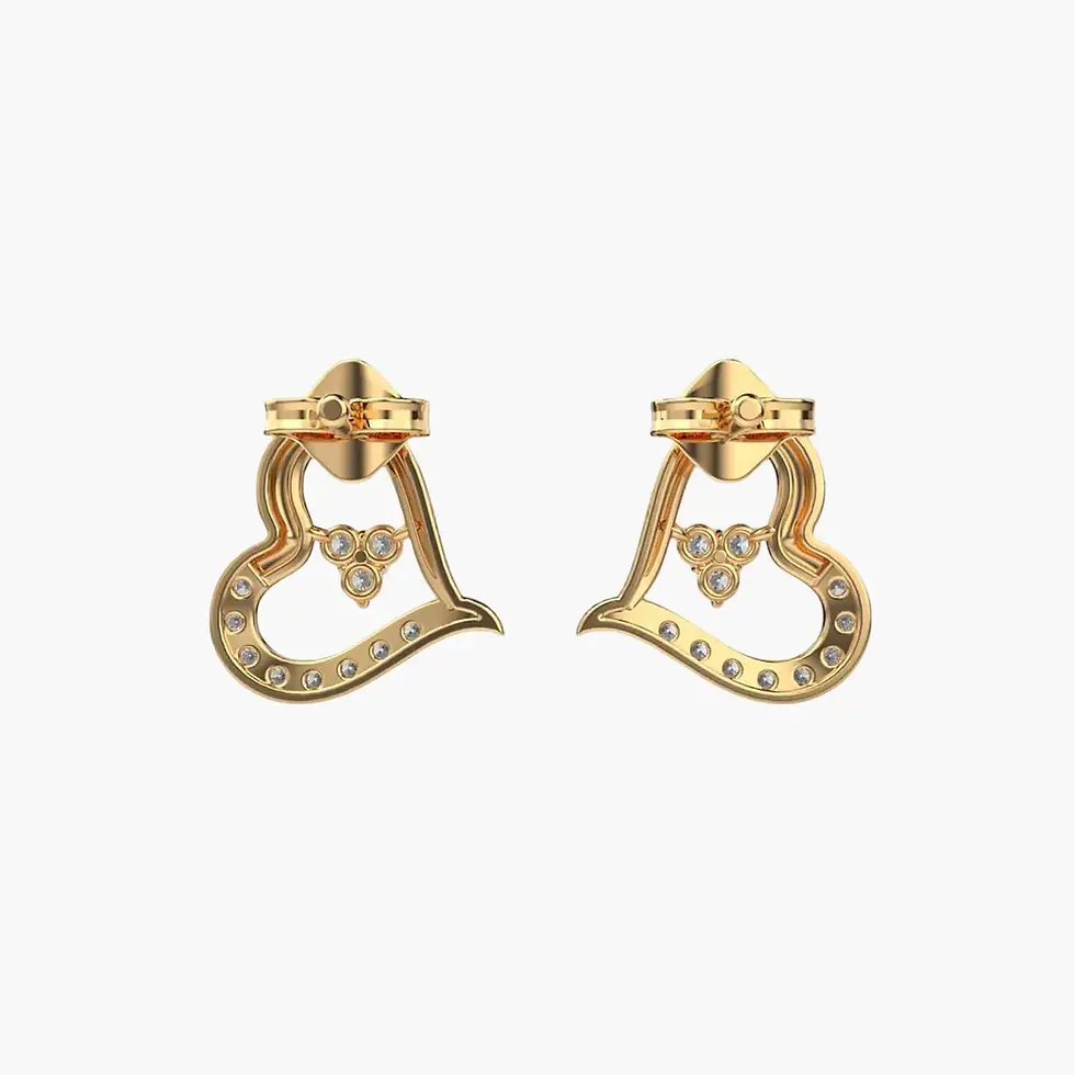 Thumbnail: Leaning Love Diamond Earrings
