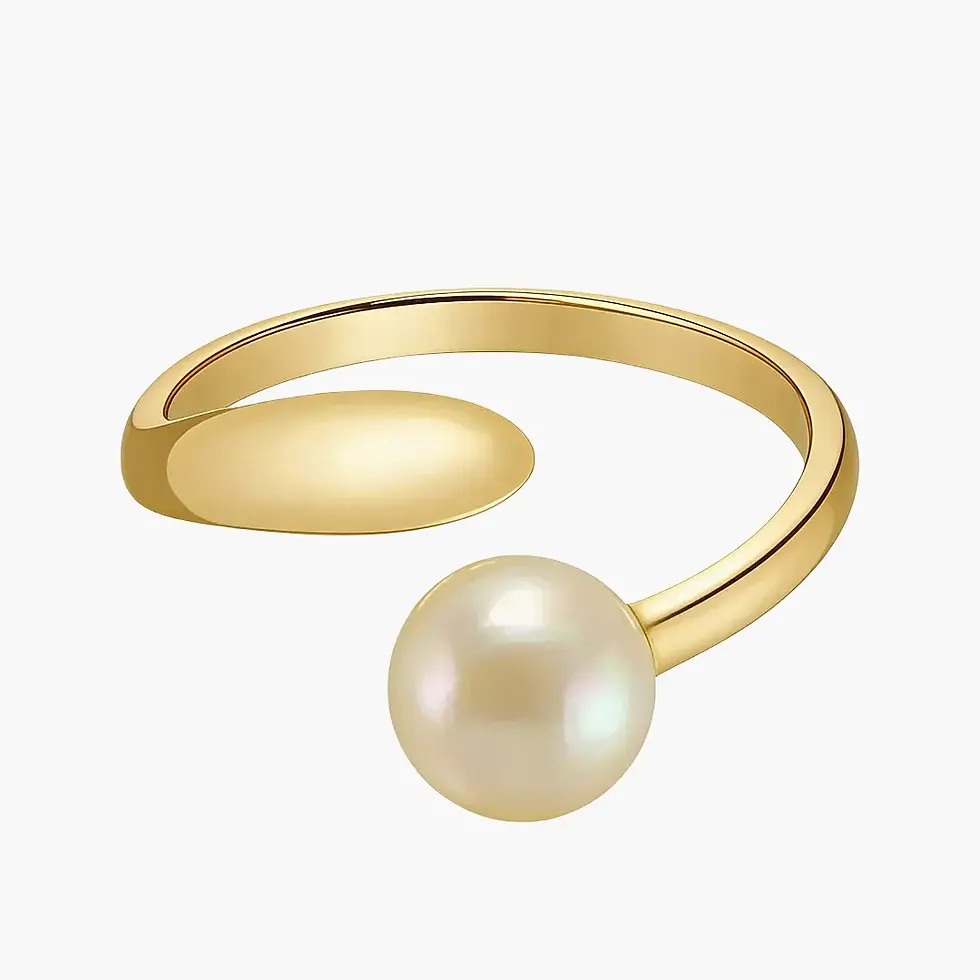 Thumbnail: Golden Mirage Pearl Ring
