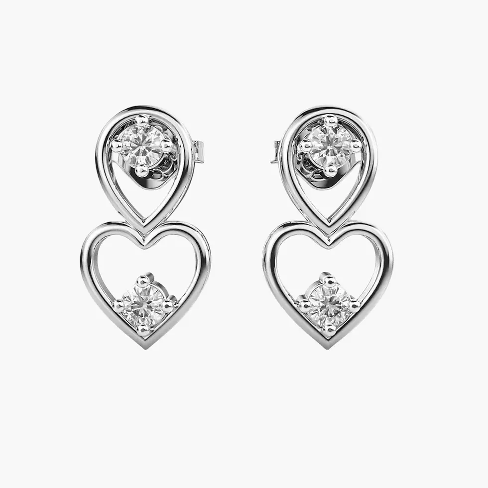 Thumbnail: Melting Love Diamond Earrings