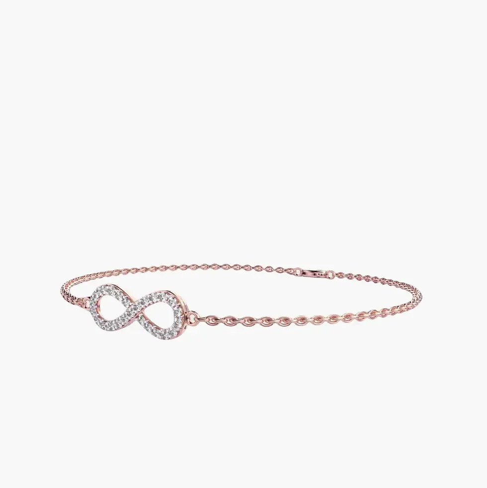 Thumbnail: Infinity Chain Diamond Bracelet