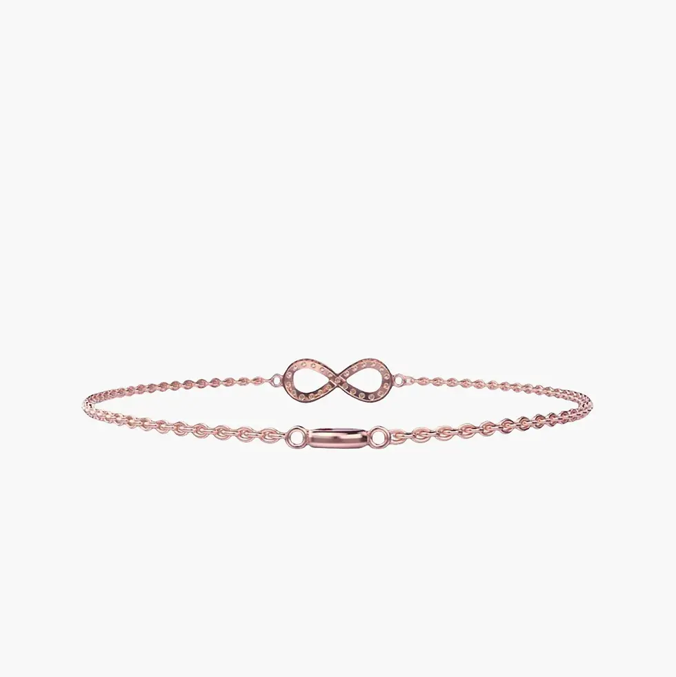 Thumbnail: Infinity Chain Diamond Bracelet