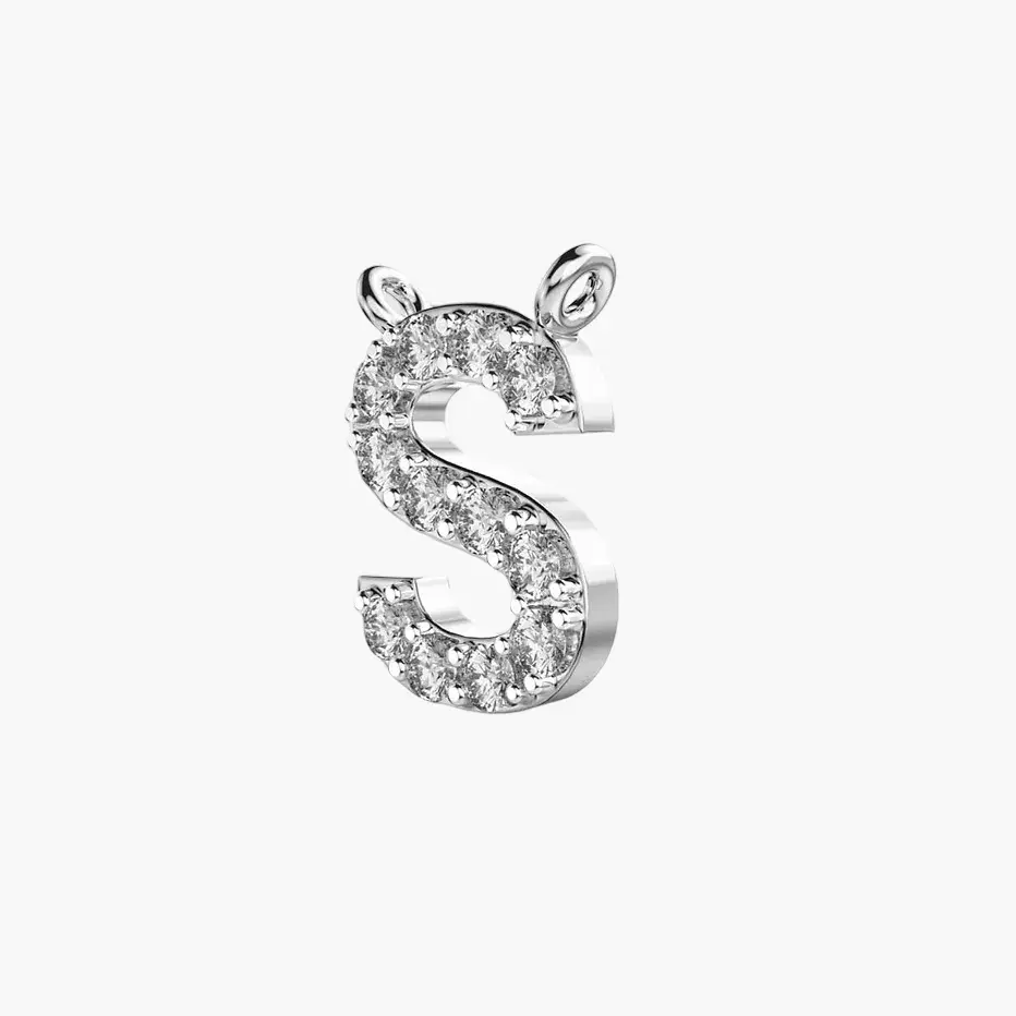 Thumbnail: Starburst "S" Diamond Pendant