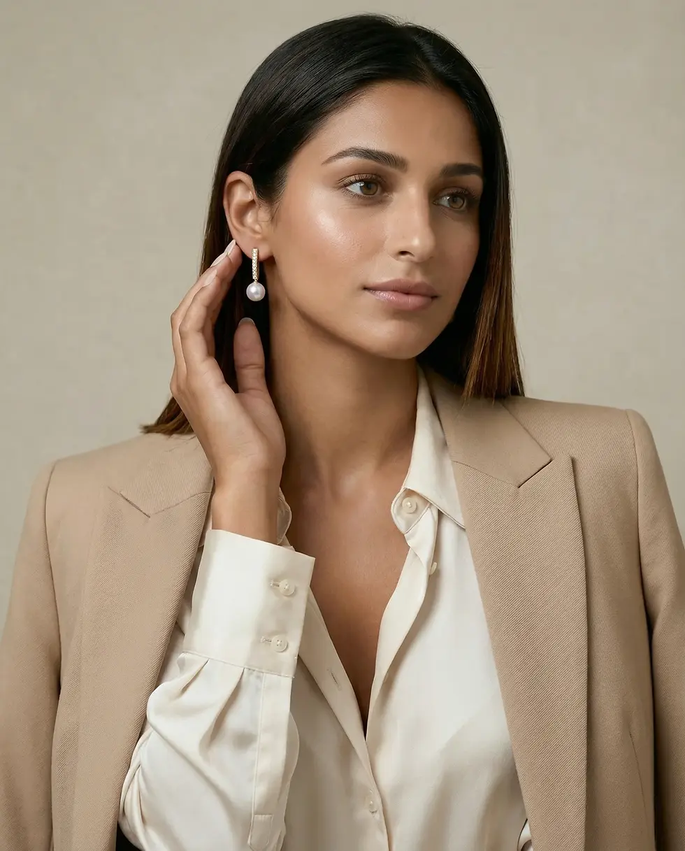 Thumbnail: Sheen Pearl Earrings