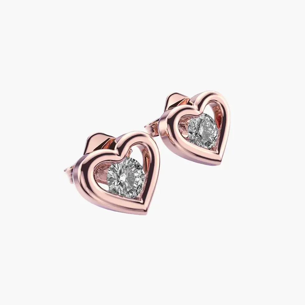 Thumbnail: Sweetheart Kiddles Diamond Studs