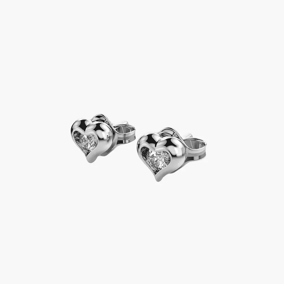 Thumbnail: Little Hearts Diamond Studs