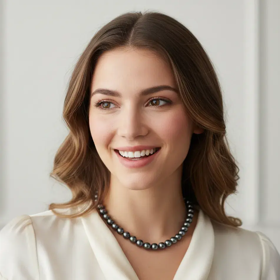 Thumbnail: Galaxy Grace 9.0-11 mm Pearl Necklace