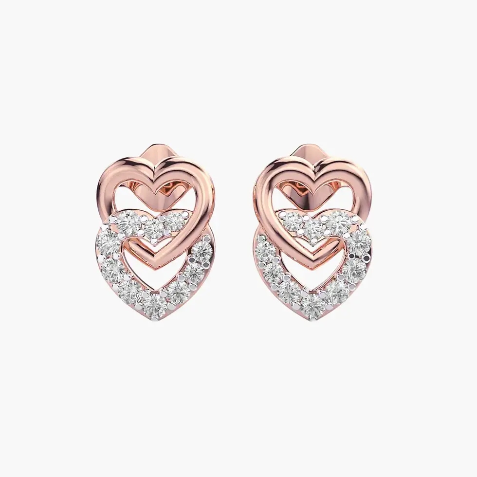Thumbnail: Entangled Love Diamond Earrings