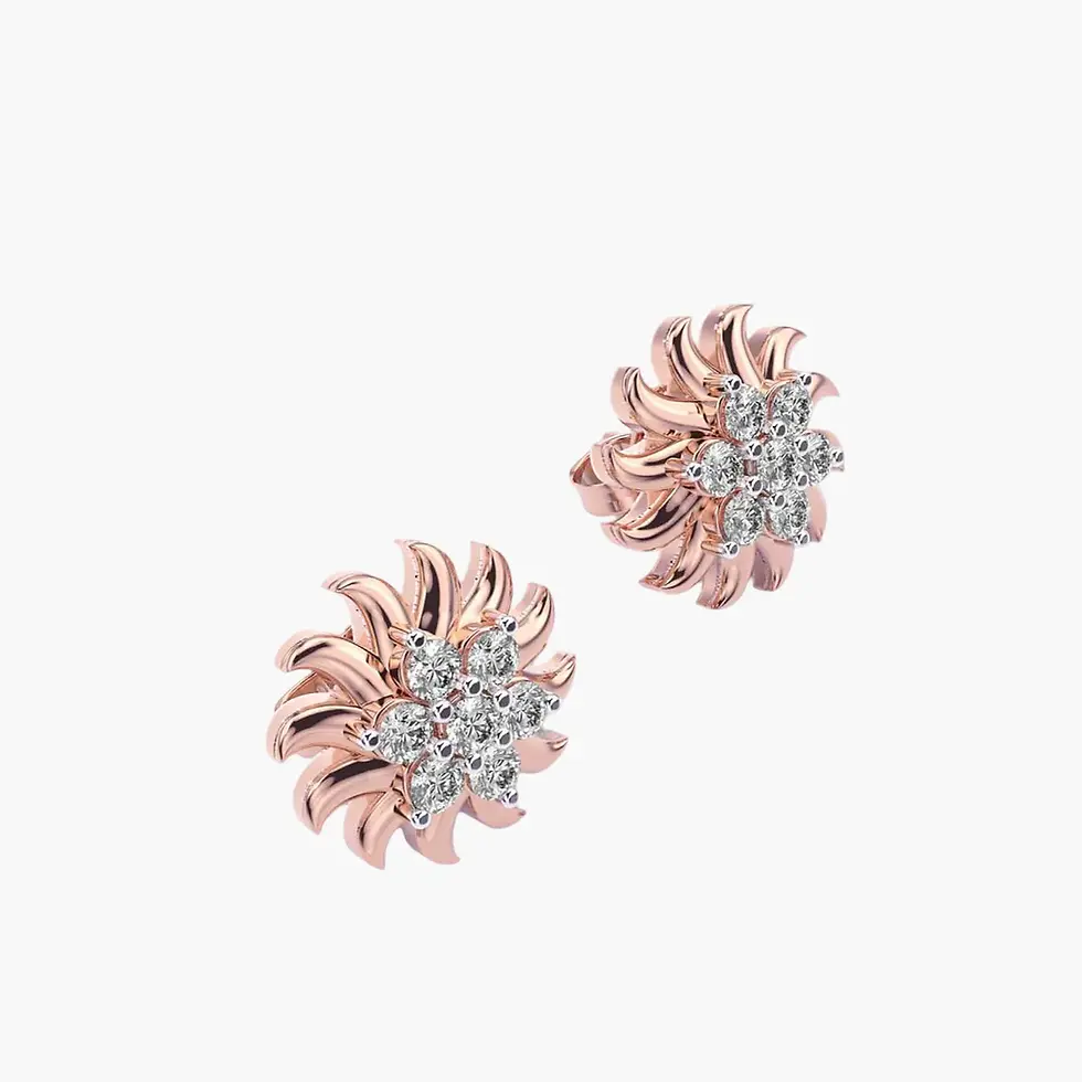 Thumbnail: Solar Diamond Earrings