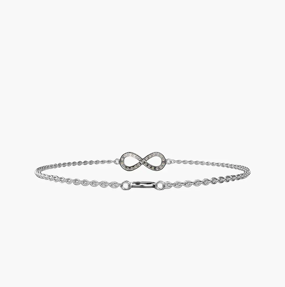 Thumbnail: Infinity Chain Diamond Bracelet