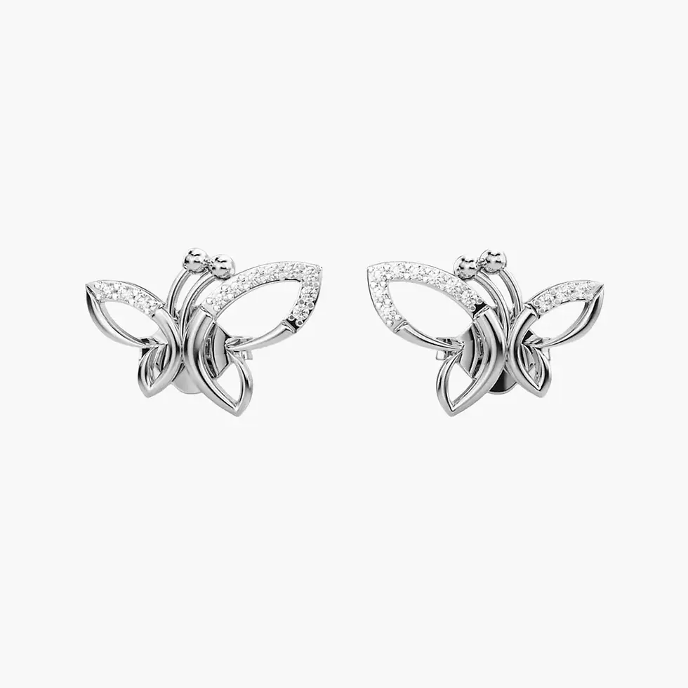 Thumbnail: Fluttering Diamond Earrings