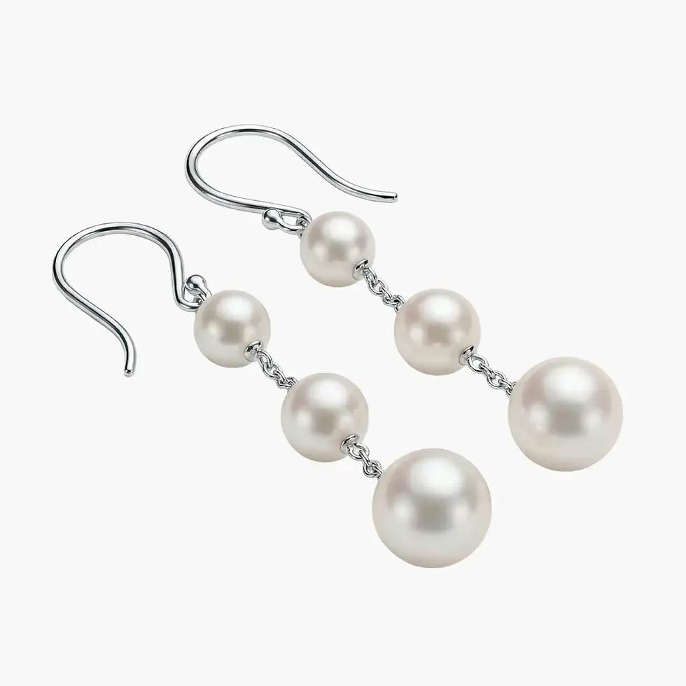 Thumbnail: Dangling Pearl Earrings