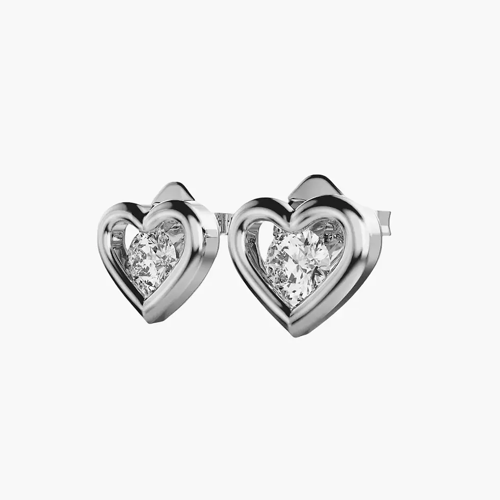 Thumbnail: Sweetheart Kiddles Diamond Studs
