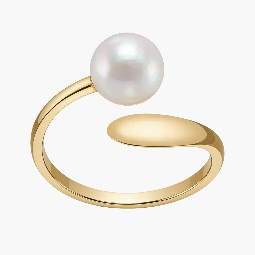 Thumbnail: Moon Mirage Pearl Ring