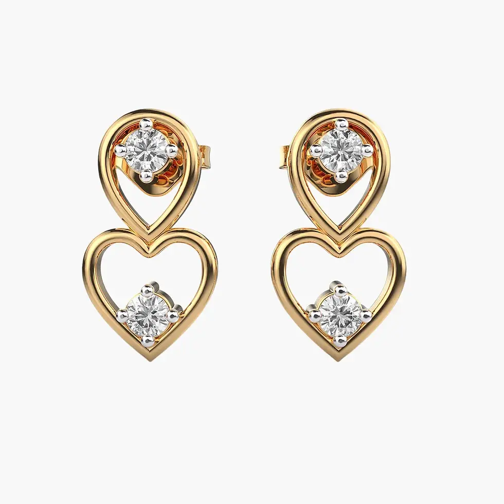 Thumbnail: Melting Love Diamond Earrings