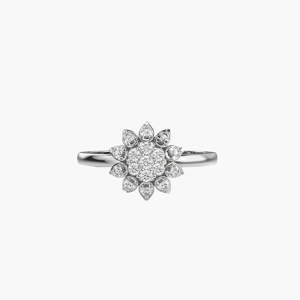 Thumbnail: Flower Diamond Ring