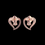 Thumbnail: Silver Love Diamond Earrings