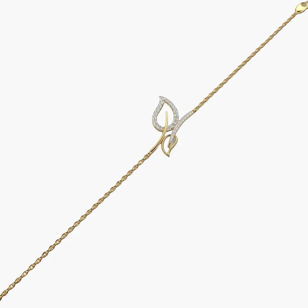 Thumbnail: Enchanted Leaves Diamond Bracelet