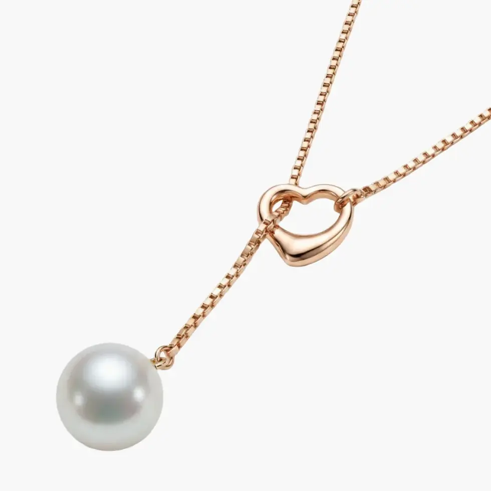 Thumbnail: Open Heart Rose Pendant