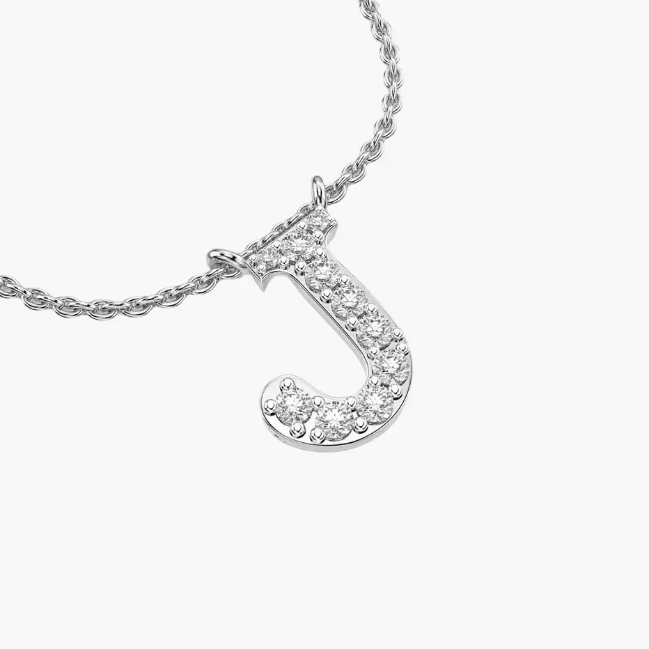 Thumbnail: Journey "J" Diamond Pendant