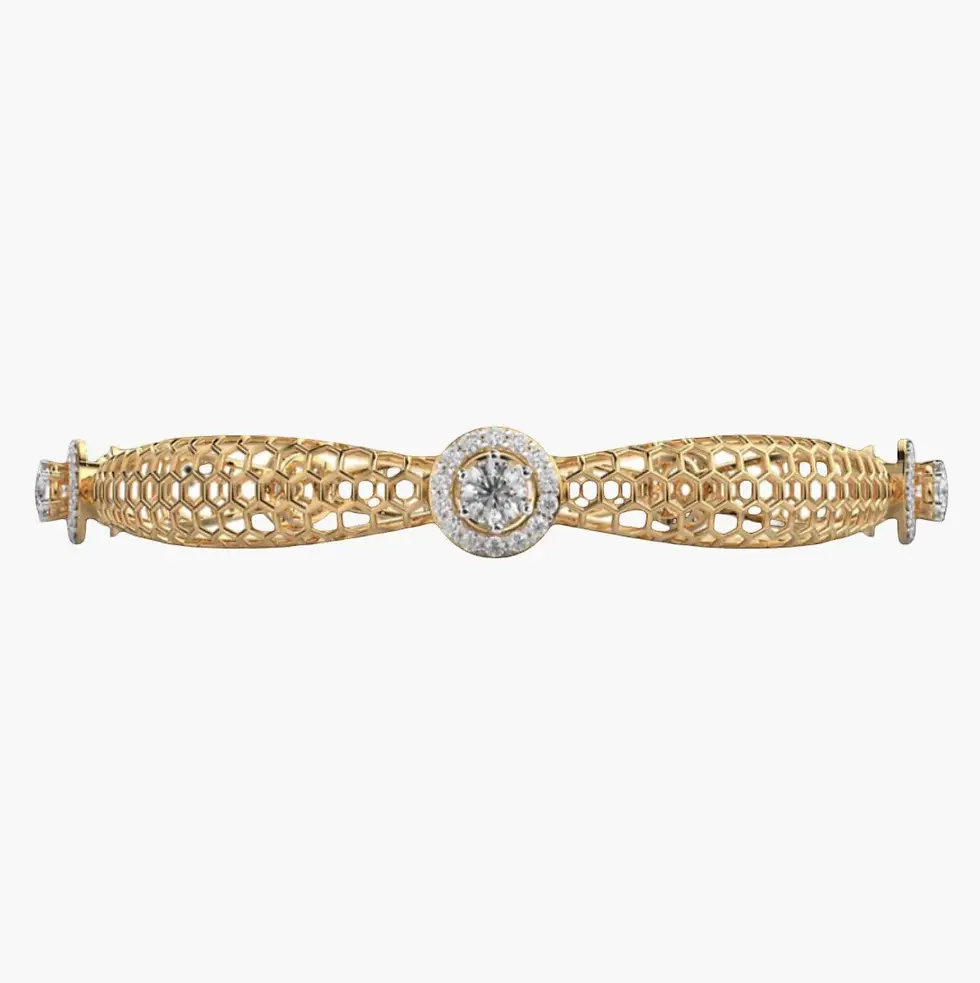 Thumbnail: Honeycomb Diamond Bracelet