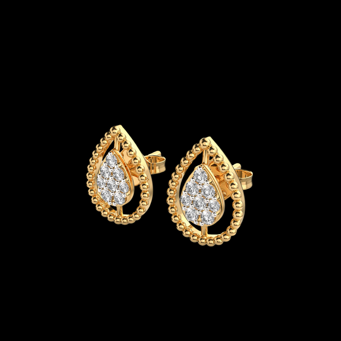 Morning Dew Diamond Earrings