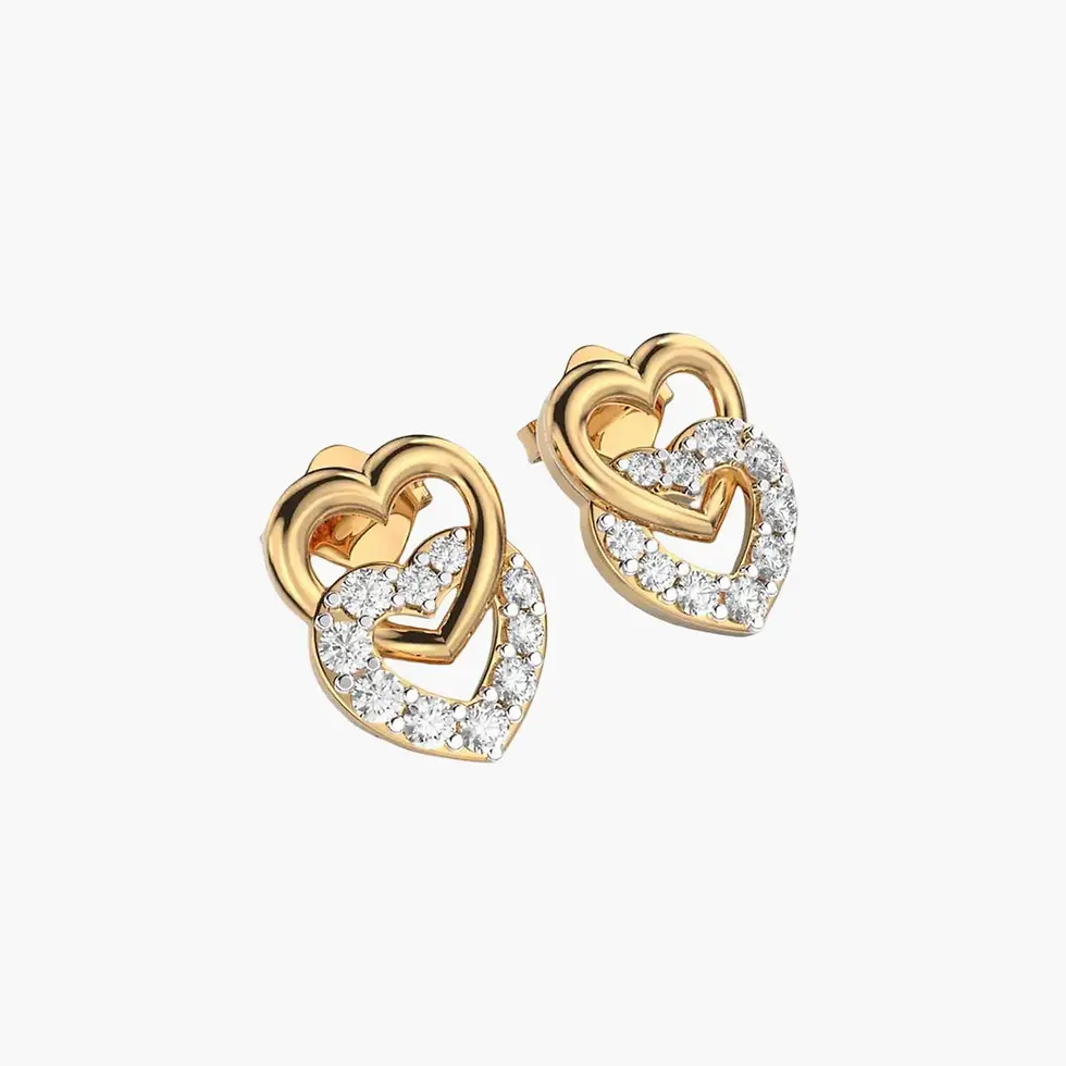 Thumbnail: Entangled Love Diamond Earrings