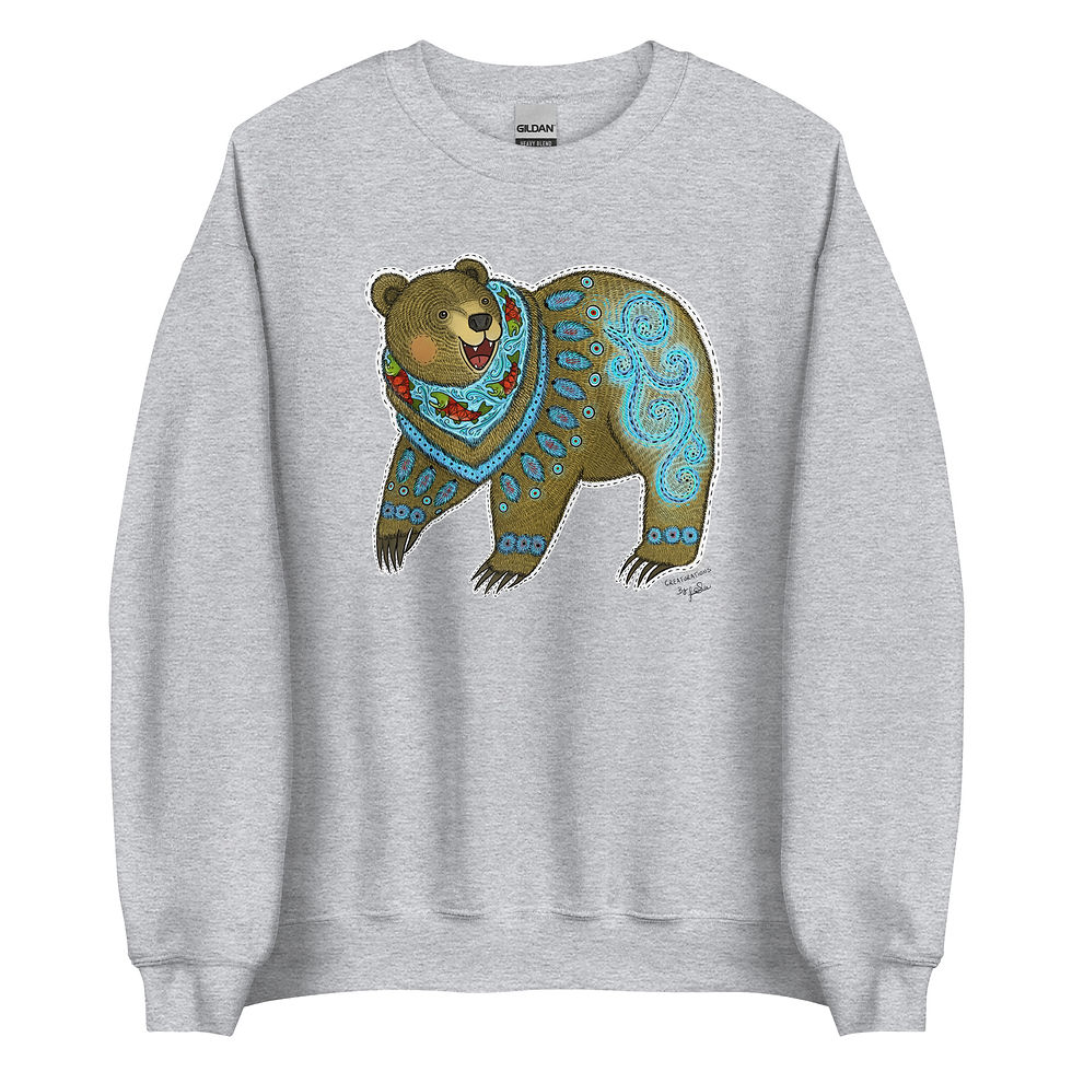 Thumbnail: "Happy Bear" Unisex Sweatshirt