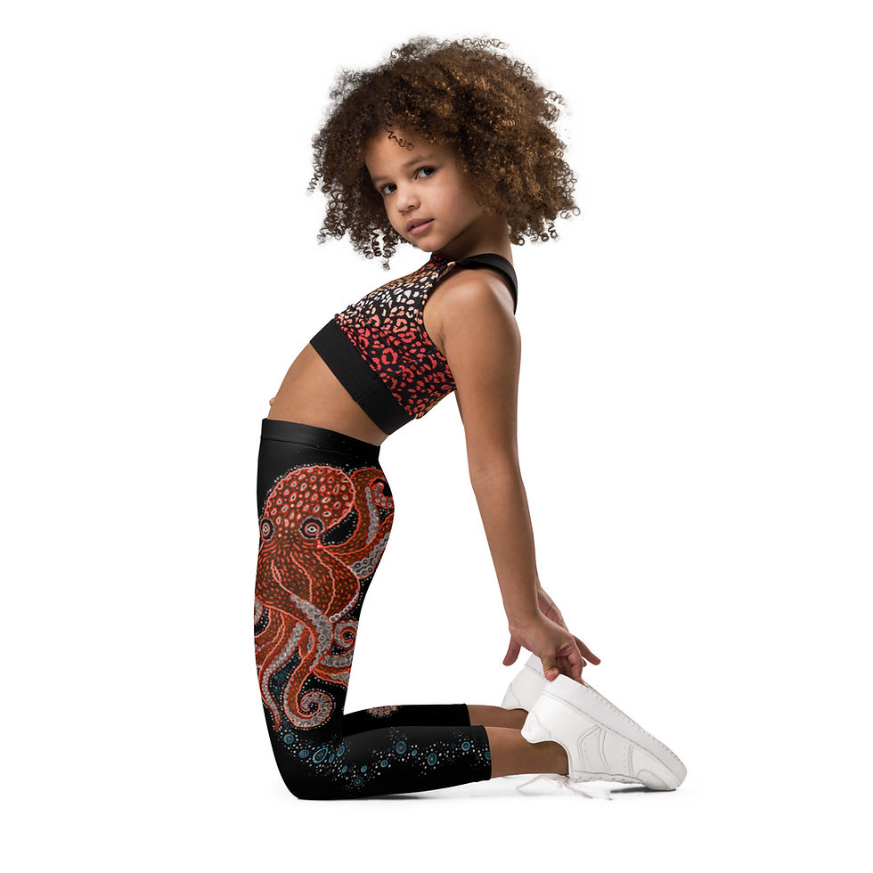Thumbnail: "Pacific 'Pus" Kid's Leggings BLACK