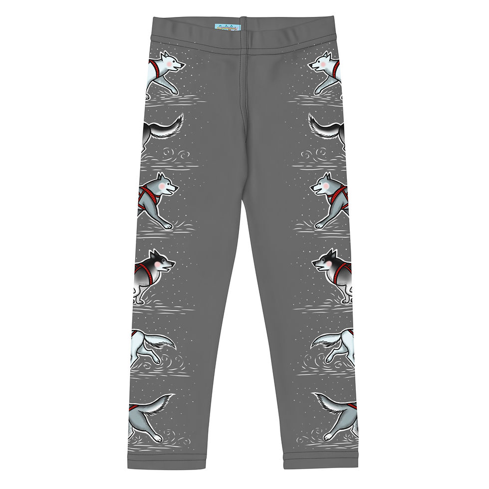 Thumbnail: “Harness Husky” Kids Leggings GREY