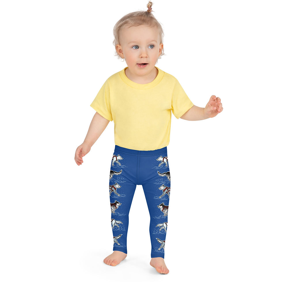 Thumbnail: “Harness Husky” Kids Leggings ROYAL BLUE